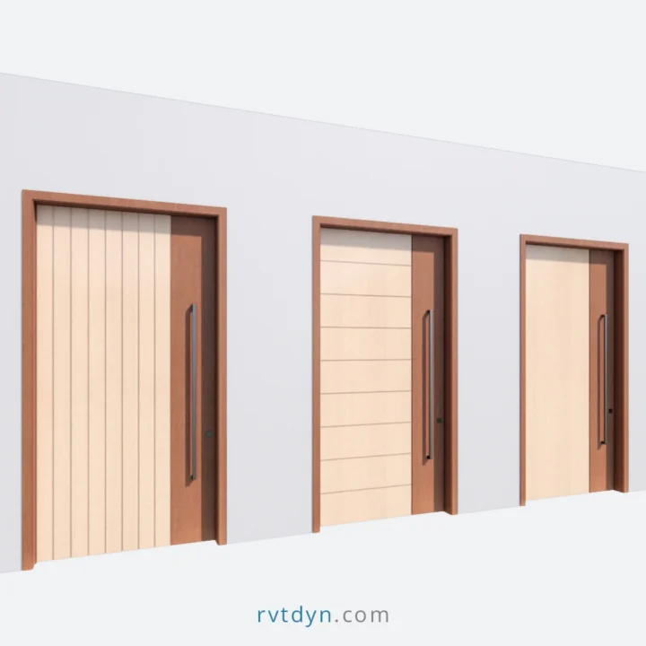 3 Premium Pivot Door Designs You’ll Love – Revit Family Collection