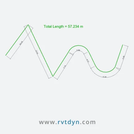 Calculate total length of selected lines