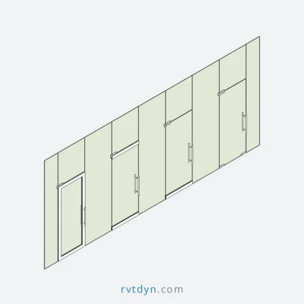 4 Pro-Level Curtain Wall Single Door Types for Effortless BIM Design