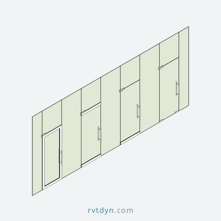 4 Pro-Level Curtain Wall Single Door Types for Effortless BIM Design