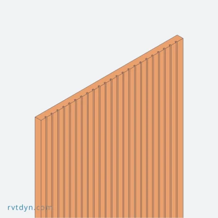 Ultimate Linear Grooved Panel – 3D-Ready Slatted Revit Family for Elegant Detailing