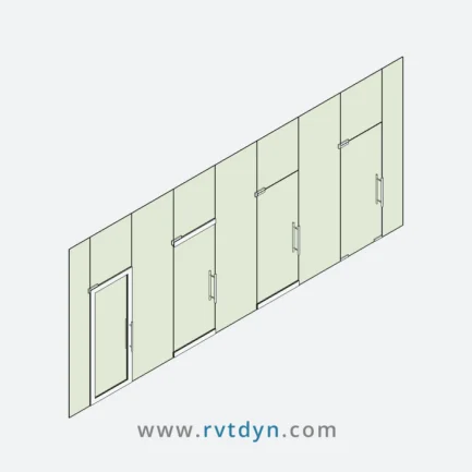 Door - Curtain Wall - Single