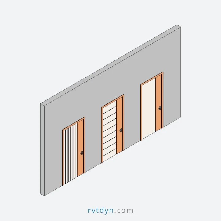 Powerful Single Swing Door Revit Family – 3 Built-in Styles You’ll Love