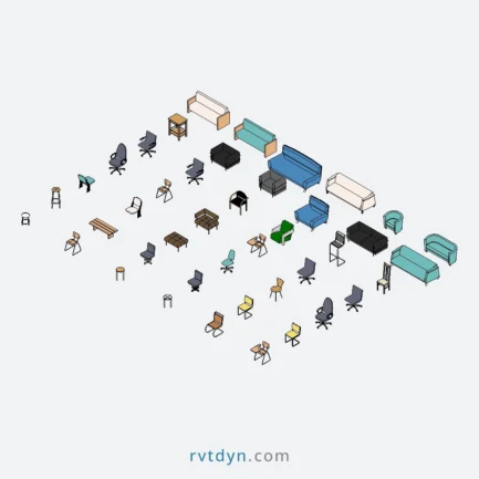 15+ Stylish Revit Chairs and Sofas – Free Family Collection to Elevate Your Designs