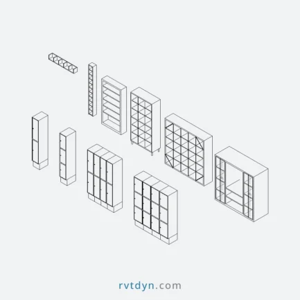 10+ Must-Have Lockers and Shelving Units – Free Revit Collection to Supercharge Your Workflow