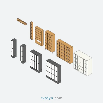 10+ Must-Have Lockers and Shelving Units – Free Revit Collection to Supercharge Your Workflow