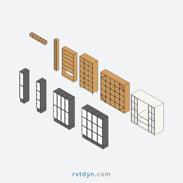 10+ Must-Have Lockers and Shelving Units – Free Revit Collection to Supercharge Your Workflow