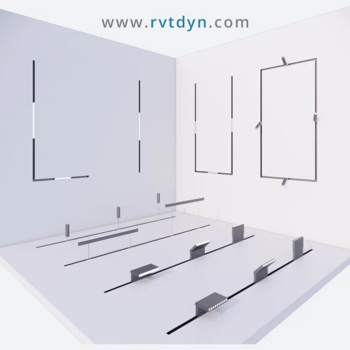 Magnetic Track Lighting – Parametric Revit Family Collection