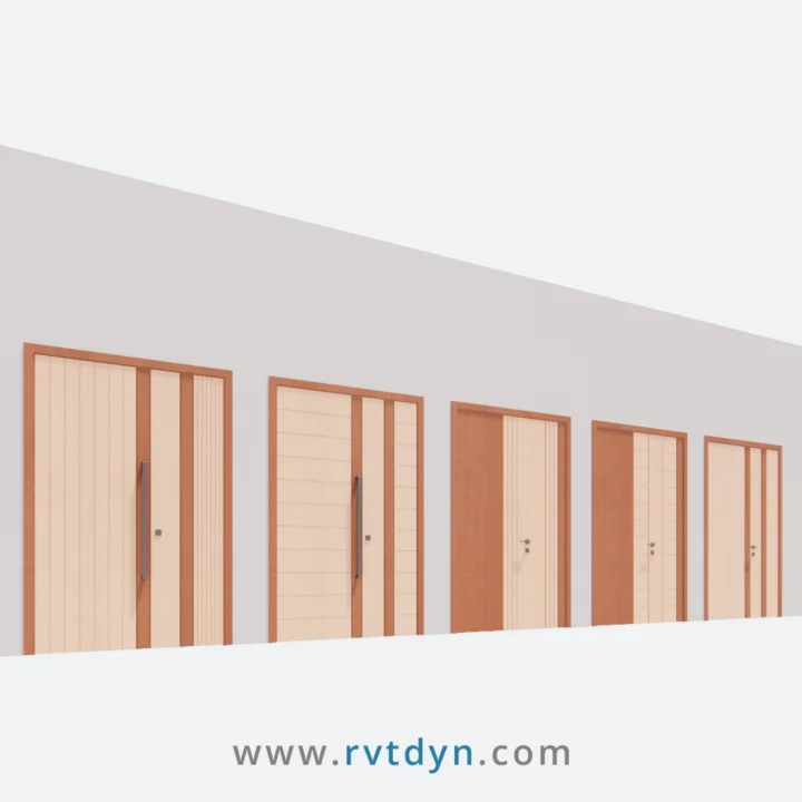 Double Swing Revit Door Family (3VP)